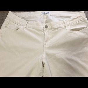 Cream corduroy pants
